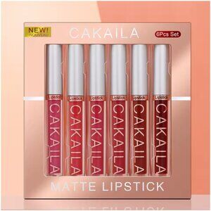 CAKAILA 6-Color Lip Gloss Lipstick Set Liquid Matte Velvet Matte Women's Makeup